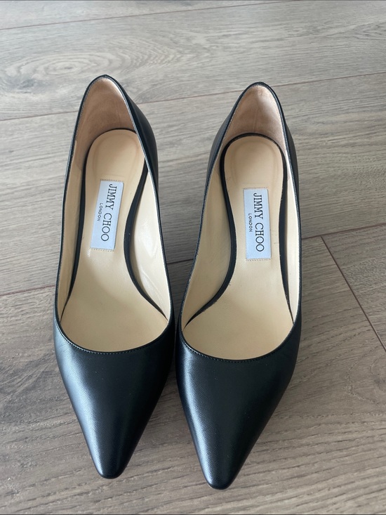 Jimmy Choo Shoes - Jimmy Choo Black Pointed Leather Pumps